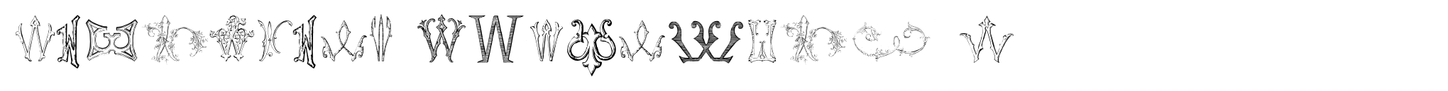 Victorian Alphabets W image